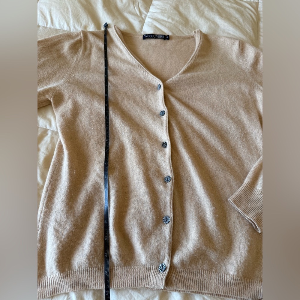 Classic Beige Women's Cardigan - Picture 5 of 7